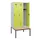locker met bank,HxBxD 1950x900x815mm,3vak,vak B 300mm,draaigrendel