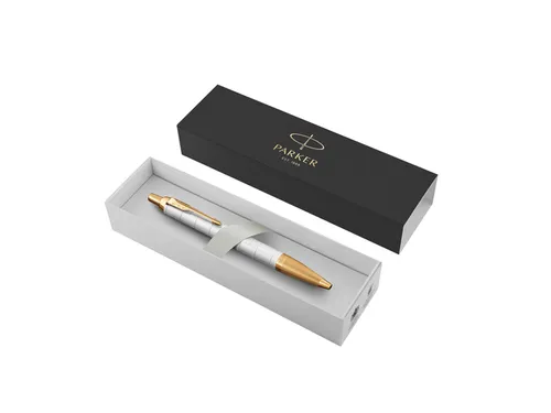 Balpen Parker IM Premium Pearl GT Medium Blauwe inkt