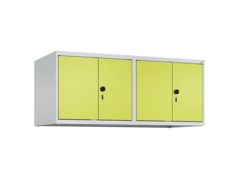 opzetkast,v. locker,4vak.,vak B 300mm,HxBxD 500x1200x500mm,vleugeldeur