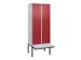 locker voor scheiding van kleding,HxBxD 2120x800x815mm,2vak