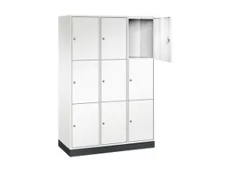 grootvolume-lockersysteem,HxBxD 1950x1220x500mm,3x3vakken,cil.-slot