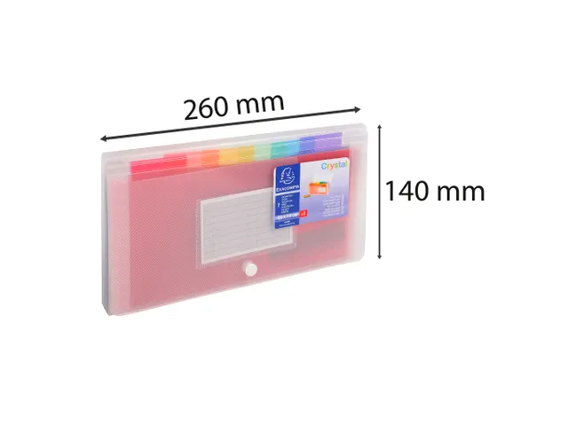 Trieur midi 7 compartiments en polypropylène Crystal - 14x26cm - Cris
