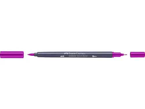Sketchmarker Faber-Castell Goldfaber 125 middle purple pink op alcohol