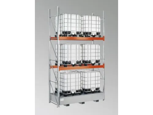palletstelling,aanbouwveld,HxBxD 4900x2870x1100mm,vakl. 3510kg
