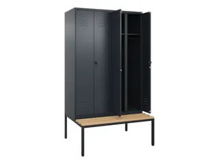 locker voor scheiding van kleding,HxBxD 2120x1200x815mm,4vak - 2
