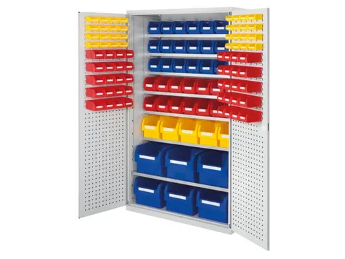 Ruime Bakkenkast 1950x1130x590mm 118magazijnbakken Gesleufde/geperf.