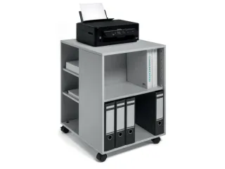 bijzetkast,HxBxD 748x528x592mm,grijs,6niveaus,2 OH - 3