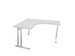 bureau in vrije vorm,HxBxD 740x1400x1400mm,vrije vorm,MP-lichtgrijs