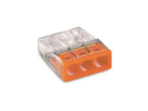 Compact-Lasklem - Voor Massieve Geleiders - MAX. 2.5mm² - 3-Draads -