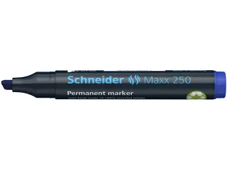 Marker Schneider Maxx 250 permanent beitelpunt blauw - 3