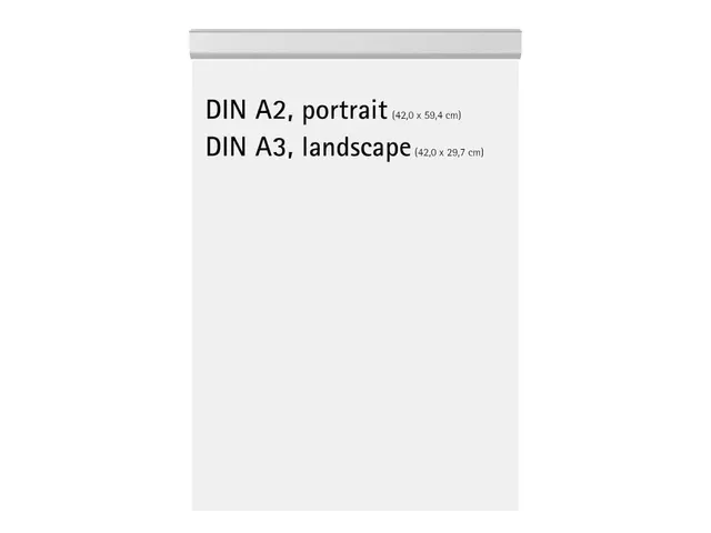 OUTLET Rail d'information mural Aluminium Adhésif 42,8cm