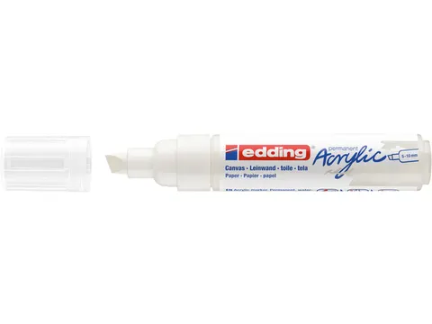 Acrylmarker edding e-5000 breed verkeerswit