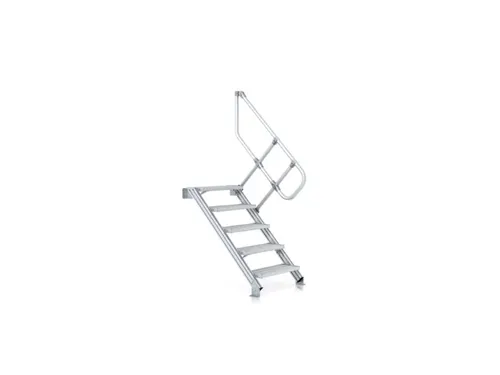 industrietrap bordes H 2 36m 11treden trede B 600mm 45° aluminium