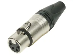 Neutrik - Xlr Kabeldeel, 4-Polig Vrouwelijk, Verzilverd, Vernikkeld