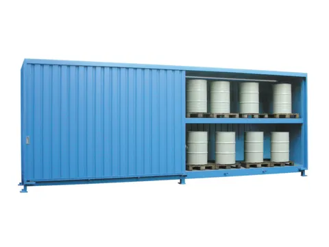 Stellingcontainer Gevaarlijke Stoffen Max. 48X200L Vaten Staand