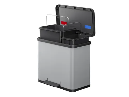 pedaalemmer,1x9l/1x17l,HxBxD 430x470x340mm,binnenbak kunststof