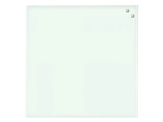 Glasmagneetbord Naga 45x45cm wit