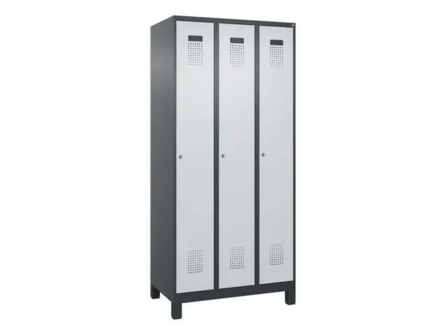 locker voor scheiding van kleding,HxBxD 1950x900x500mm,3vak