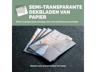Voorblad Fellowes A4 FSC translucent papier 150gram 50vel - 5