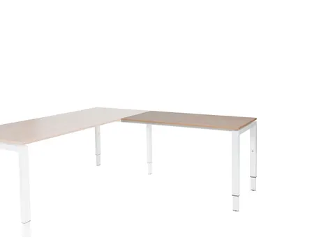 Domino Aanbouw Hoogte Verstelbaar 1200x600mm Hav/Kers 25mm Wit