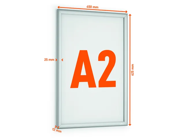 Kliklijst Durable aluminium A2 outdoor