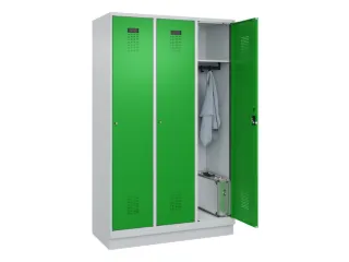 locker,HxBxD 1950x1200x500mm,3vak,vak B 400mm,cil.-slot,sokkel - 1