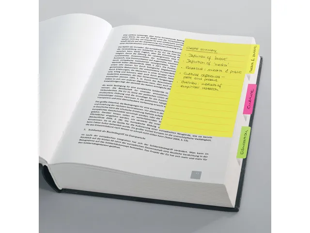 Tabmarker notes Sigel 98x148mm 3 kleuren 42 sheets