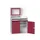 pc-kast monitorvak 1650x1050x550mm toetsenbordblad RAL7035+RAL3004