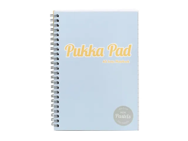 Carnet de notes à spirales Pukka Pad Pastel A5 ligné 3 pièces assor