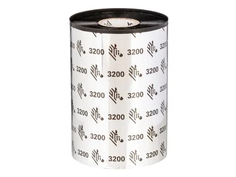 Zebra 3200 wax/hars ribbon 03200BK15645 156mmx450m