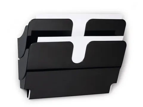 Folderhouder FLEXIPLUS 2 A4 liggend magnetisch zwart