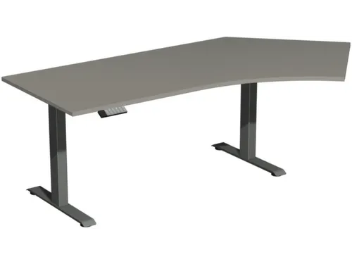 Elektrisch in hgte vst. hoekbureau,HxBxD 630-1280x2166x1130mm