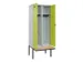 locker met bank,voor scheiding van kleding,HxBxD 2120x800x815mm,2vak