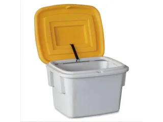 strooigoedbak,60l,HxBxD 450x620x510mm,PE,grijs,deksel oranje - 1