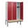 locker met bank,HxBxD 1950x1200x815mm,3vak,vak B 400mm,cilinderslot