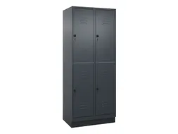 dubbeldekse locker,HxBxD 1950x800x500mm,2x2vak.,vak B 400mm