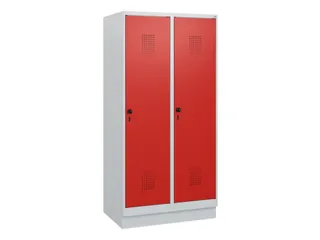 schoollocker,HxBxD 1630x800x500mm,2vak,vak B 400mm,draaigrendel,sokkel - 2