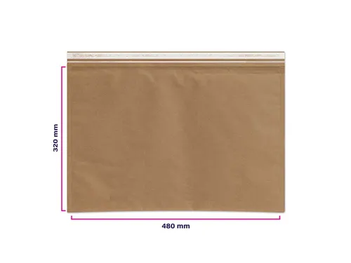 Duurzame Verzendenvelop 320x500mm Bruin 50 Stuks