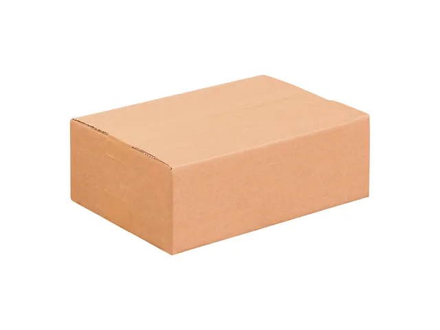 Boîte américaine pliable Simple cannelure B Brun 400x200x150mm 25pcs