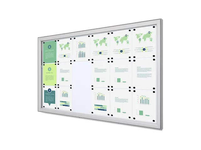 Outdoor Vergrendelbaar Notitiebord Deep Basic SCLE 18 x A4