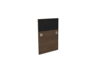 baliepaneel bureau aanbouw links 800mm NV bruin hickory BN8033-zwart - 1