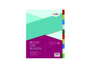 Tabbladen Multo A4 23-Gaats 7041010 10-Delig Assorti Pp - 1