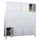 lockerkast,HxBxD 1850x1600x500mm,4x4vakken,RAL7035,front RAL3000