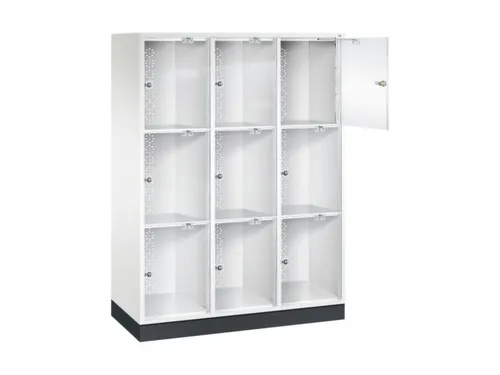 grootvolume-lockersysteem,HxBxD 1750x1220x500mm,3x3vakken,cil.-slot