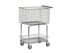 korfwagen,draagverm. 100kg,2etage(s),HxLxB 950x690x410mm