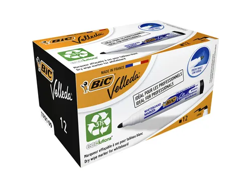 Viltstift Bic Velleda 1701 whiteboard rond large zwart
