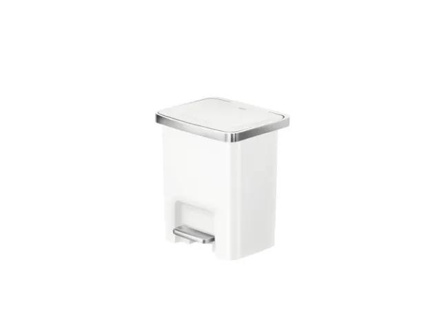Hana 2 Pedaalemmer 15 liter Wit