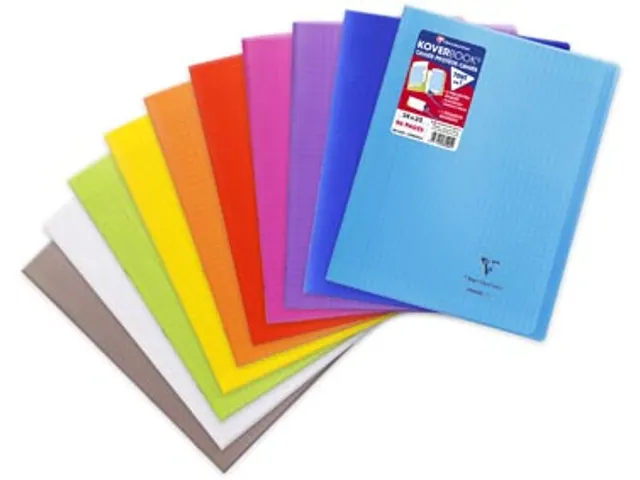 Schrift Koverbook A4+ 48 vel Seyès, kaft in PP assorti transparant
