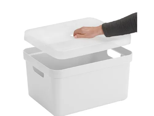 Sigma Home opbergbox 32L wit - 44,5x34,5x24,3cm