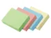 Sticky notes UPM recycled 50x40mm assorti blok 100 vel, doos 16x blok